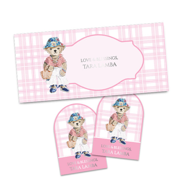 Little Miss Bear (Gift Tags & Money Envelopes Combo)