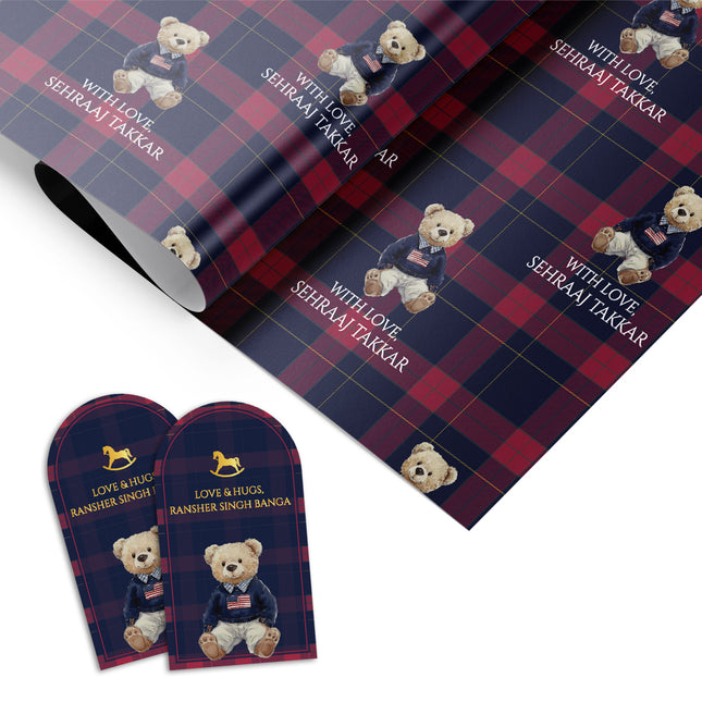 Dapper Cub (Gift Tags & Wrapping Papers Combo)