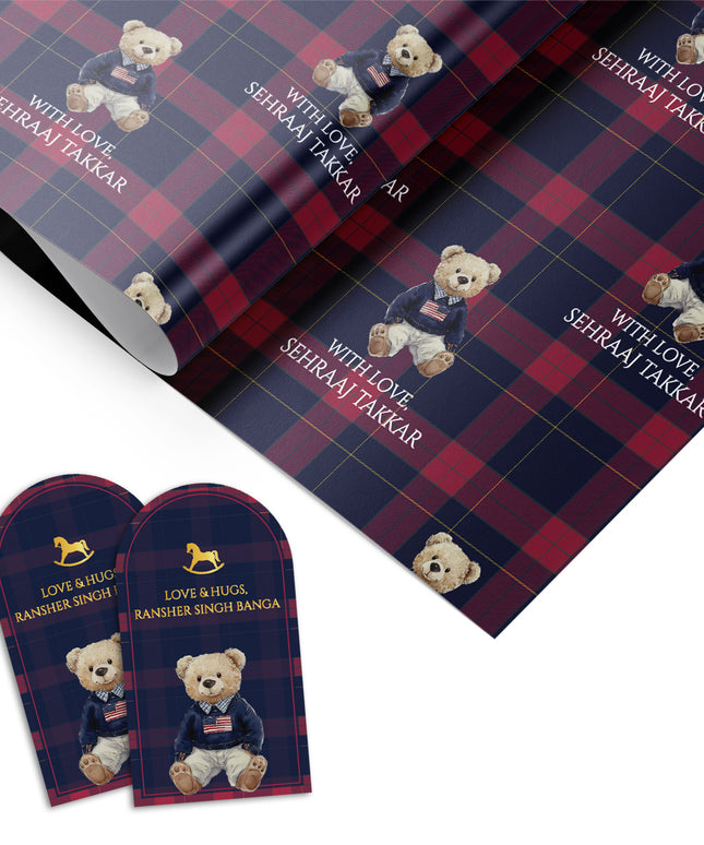 Dapper Cub (Gift Tags & Wrapping Papers Combo)