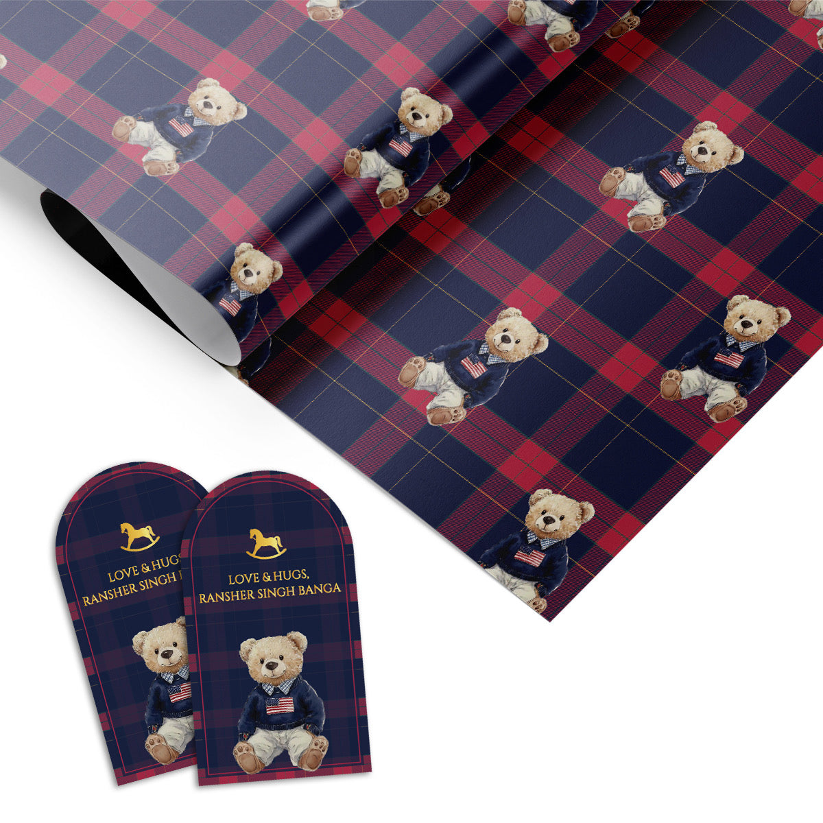 Dapper Cub (Gift Tags & Wrapping Papers Combo)