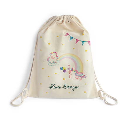 Rainbow Unicorn Magic - Drawstring Bags