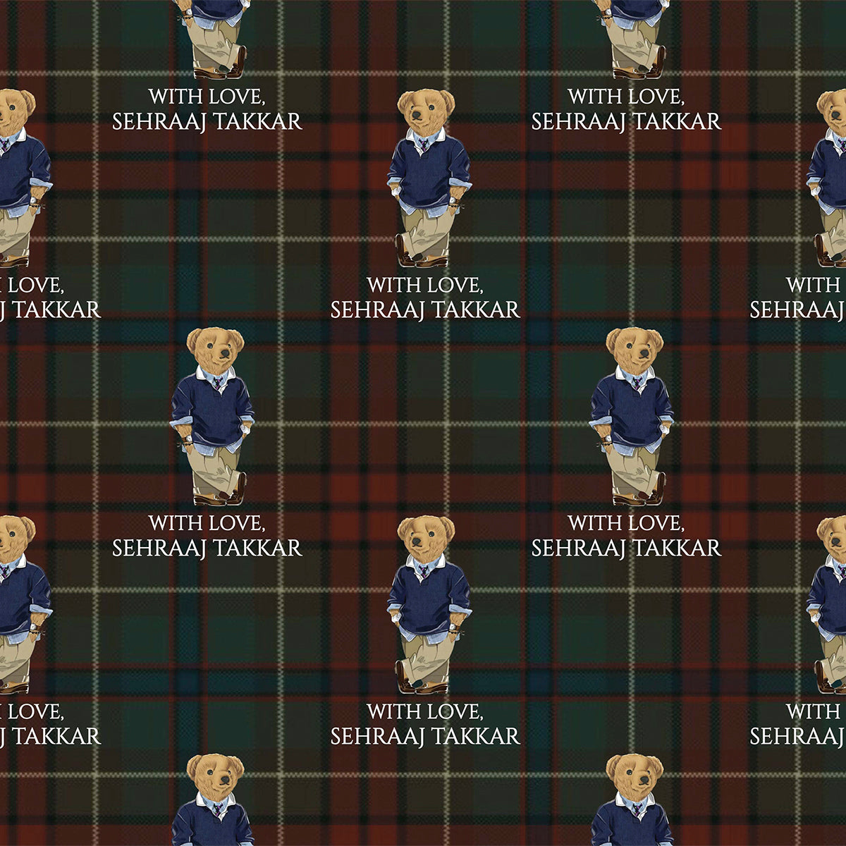 Beary Dapper (Wrapping Paper)