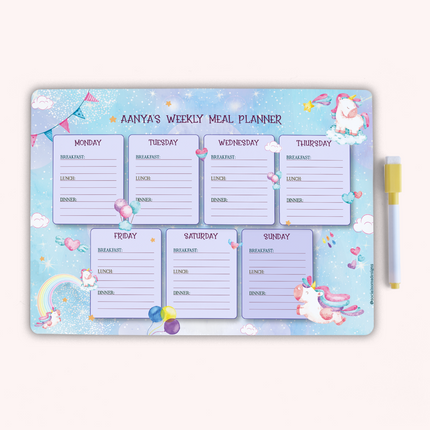 Rainbow Unicorn Magic - Meal Planners