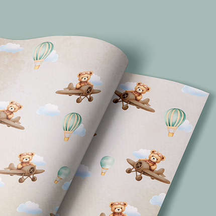 Airplane & Bear Tales - Wrapping Papers