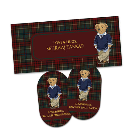 Beary Dapper (Gift Tags & Money Envelopes Combo)