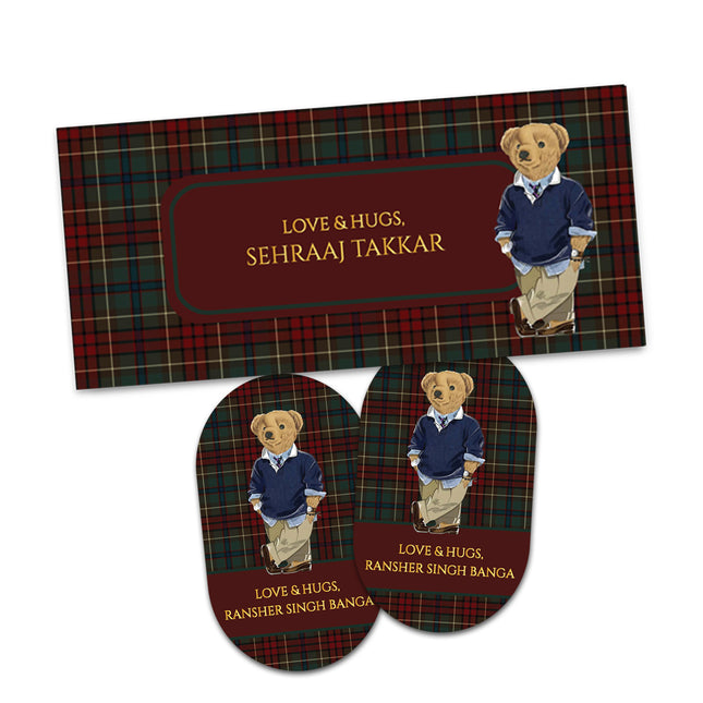 Beary Dapper (Gift Tags & Money Envelopes Combo)