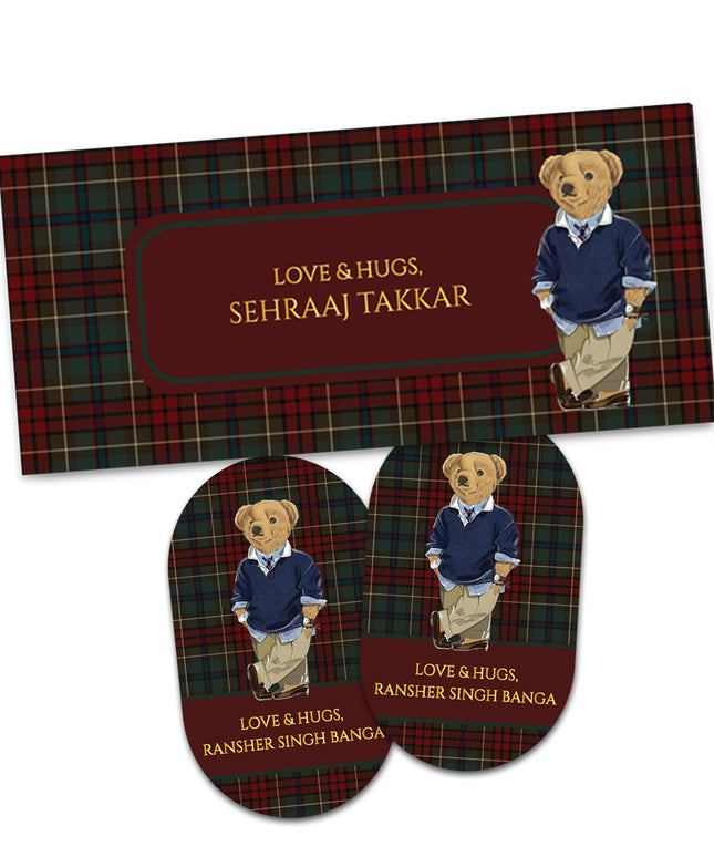 Beary Dapper (Gift Tags & Money Envelopes Combo)
