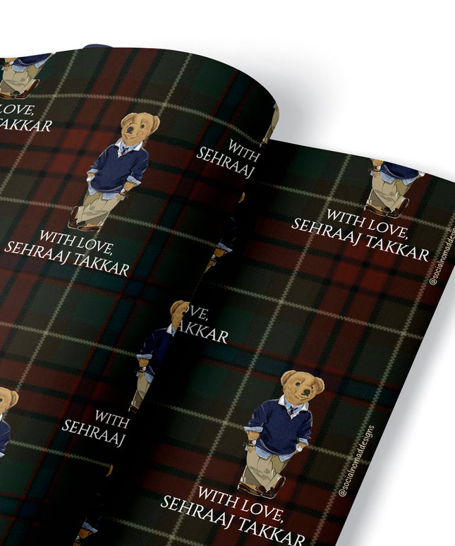 Beary Dapper (Wrapping Paper)