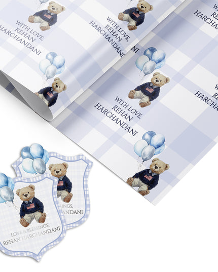 Beary Handsome (Gift Tags & Wrapping Papers Combo)