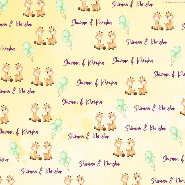 Giraffe Giggles - Wrapping Papers