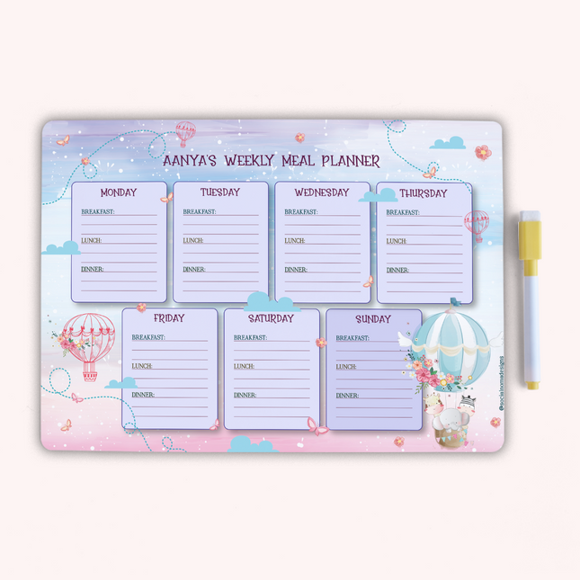 Hot Air Balloon Adventures - Meal Planners