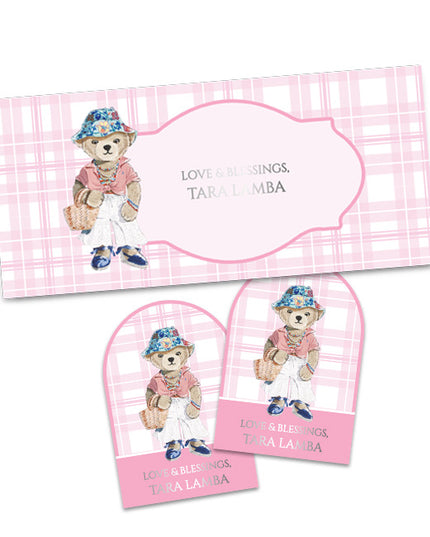 Little Miss Bear (Gift Tags & Money Envelopes Combo)