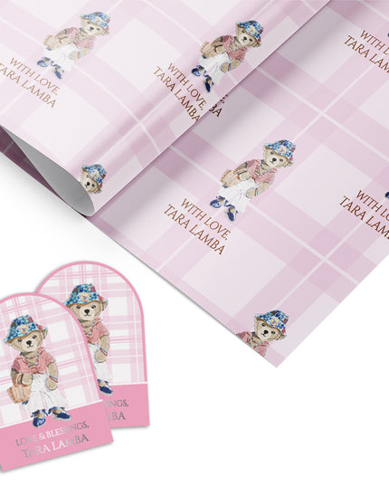 Little Miss Bear (Gift Tags & Wrapping Papers Combo)