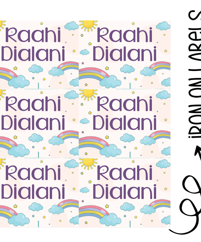 Rainbow-Love - Iron on Labels