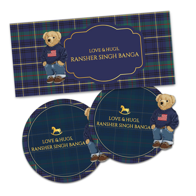 Gentle Bear (Gift Tags & Money Envelopes Combo)
