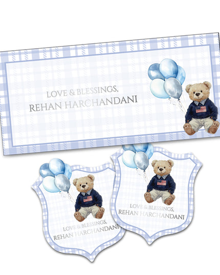 Beary Handsome (Gift Tags & Money Envelopes Combo)