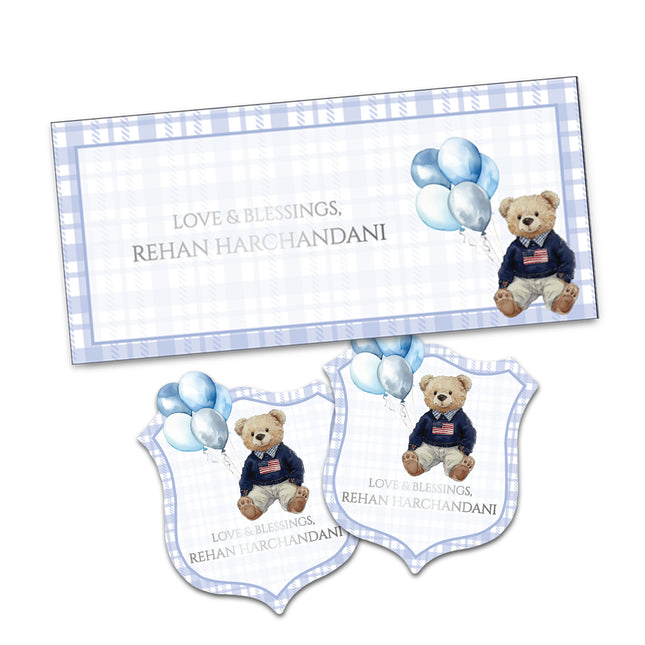 Beary Handsome (Gift Tags & Money Envelopes Combo)