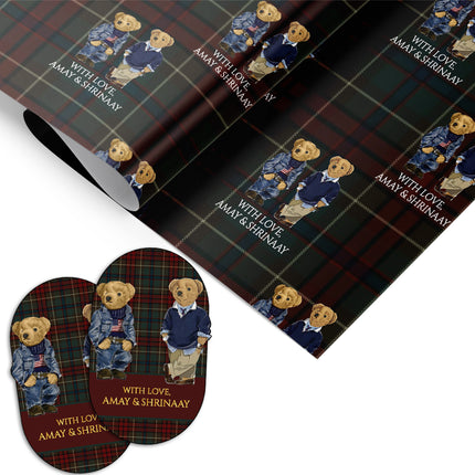 The Gentleman Duo (Gift Tags & Wrapping Papers Combo)