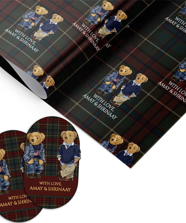 The Gentleman Duo (Gift Tags & Wrapping Papers Combo)