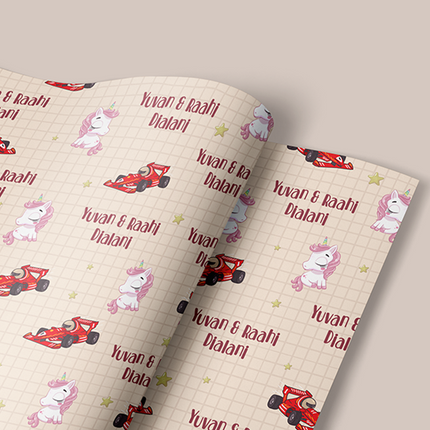 Unicorn Race - Wrapping Papers