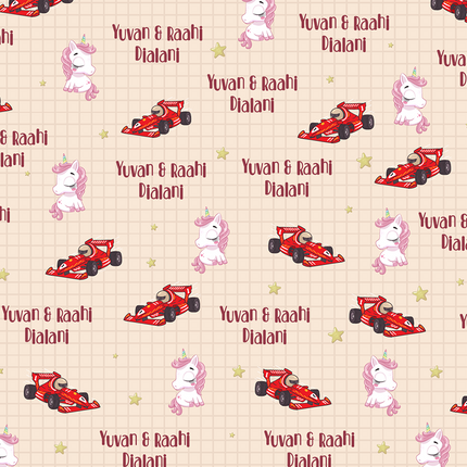 Unicorn Race - Wrapping Papers
