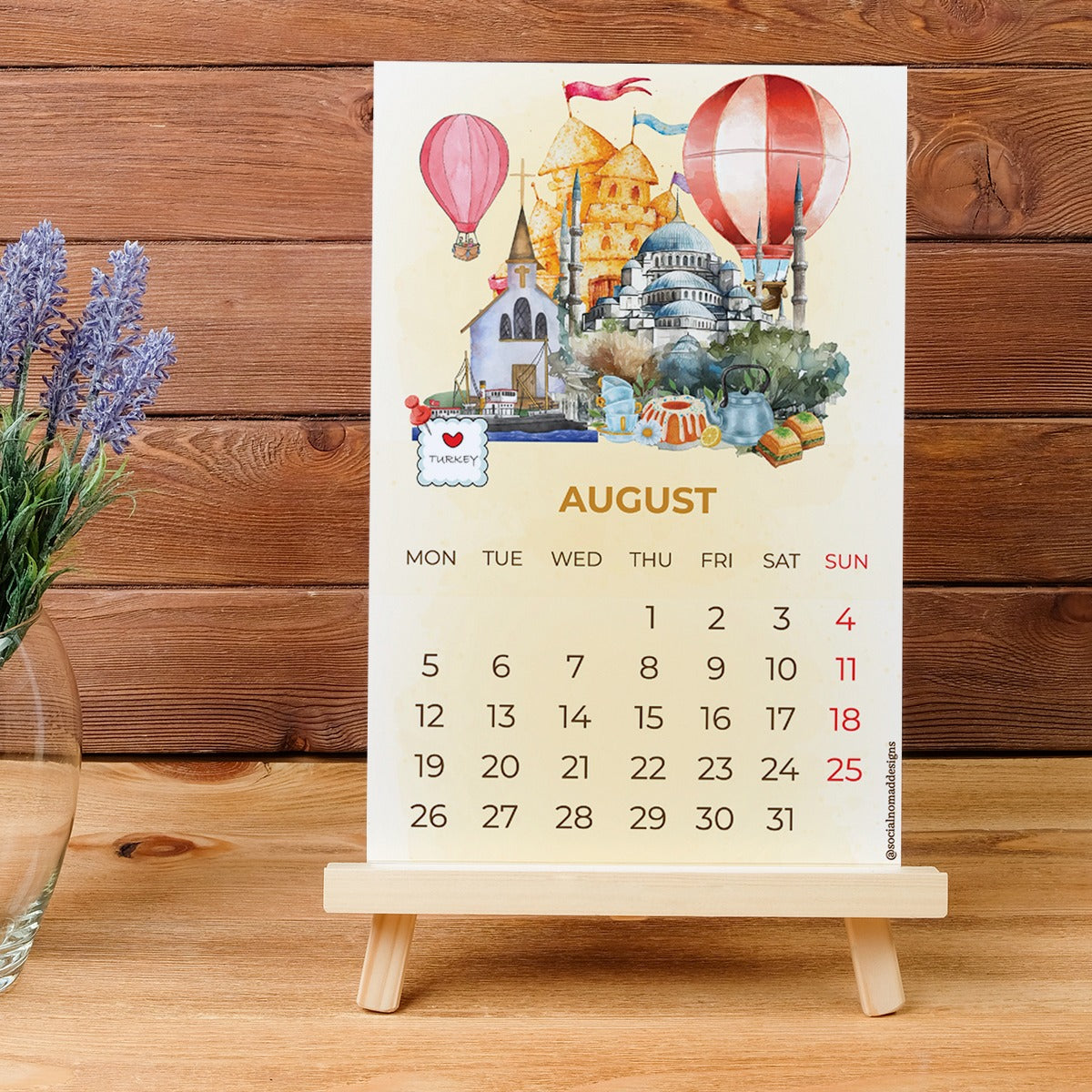 Wanderlust 2024 Desk Calendar