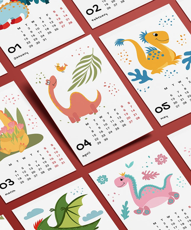 Dino 2024 Desk Calendar