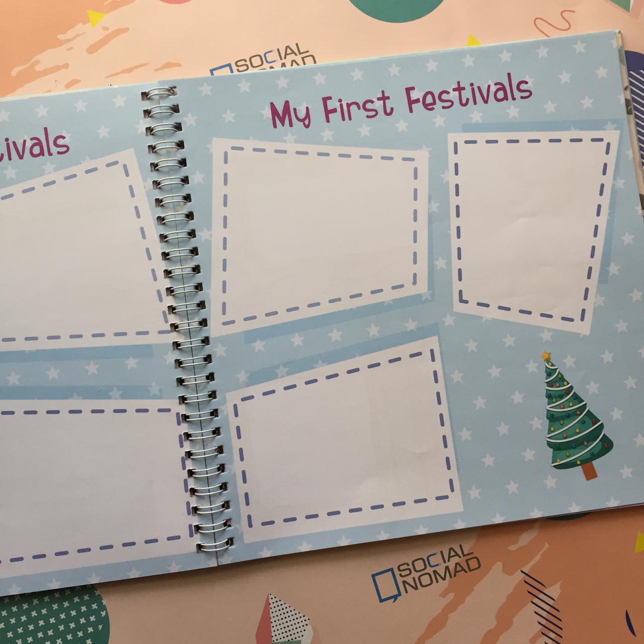 Baby Record Book (Blue)  By nomad design